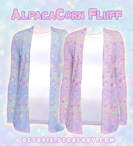 AlpacaCorn Fluff Cardigan Athletic Women's High - 