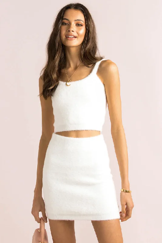 Gabbi Top / White Hip Women's Retro