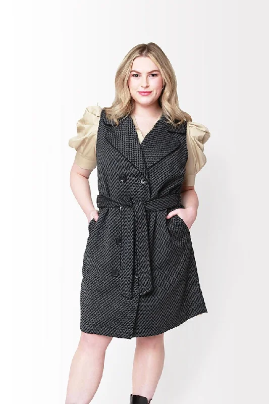 Nesly Vest Dress // Charcoal