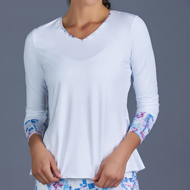 Sisily Long-Sleeve Top (white)