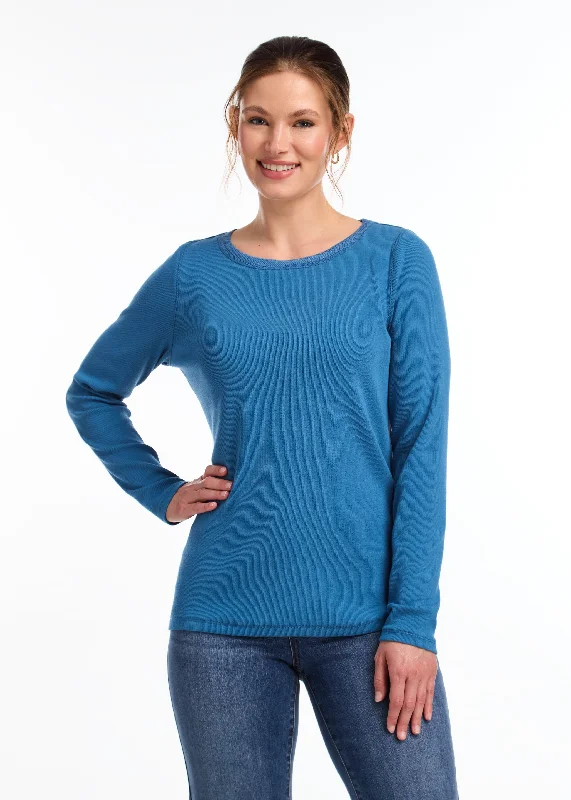 Long-Sleeve Boat Neck Top Cozy Women's Winter