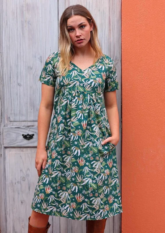 Etta Dress Flannel Flower Cashmere