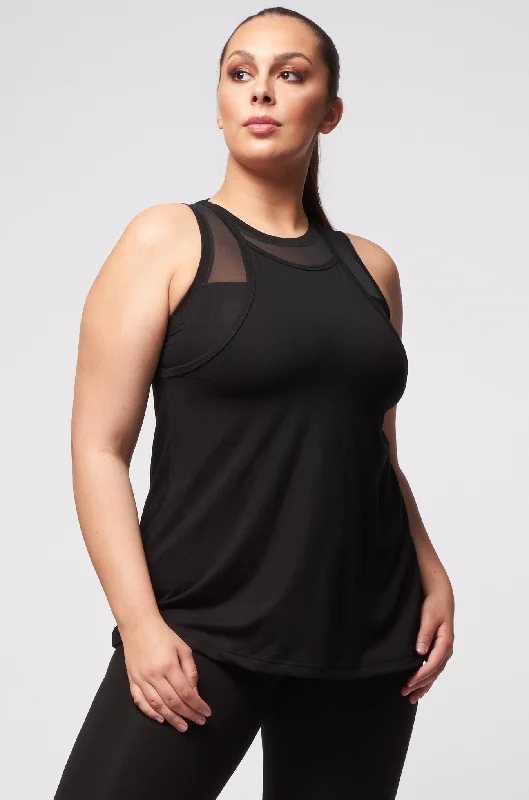 A Line Loose Vest Black Youthful Women's Anime - inspired