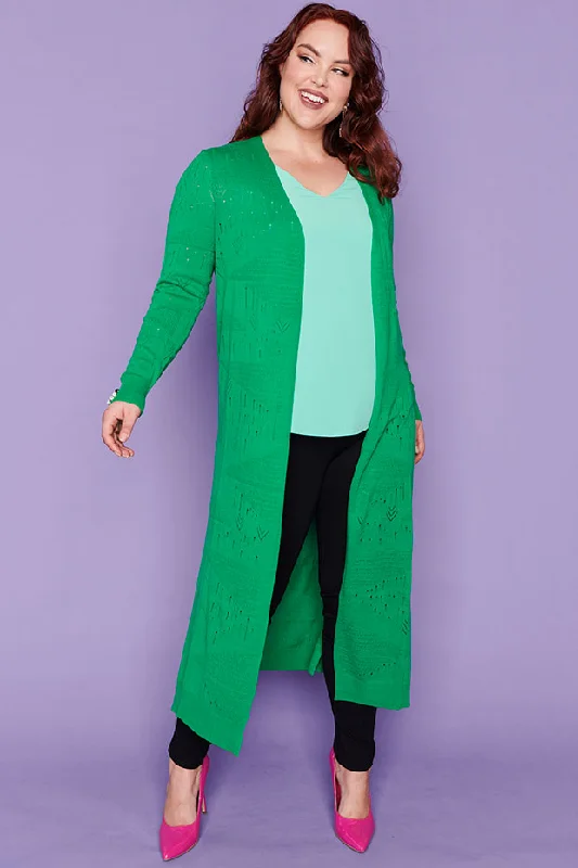 Smita Jade Long Cardi Cozy Women's Winter