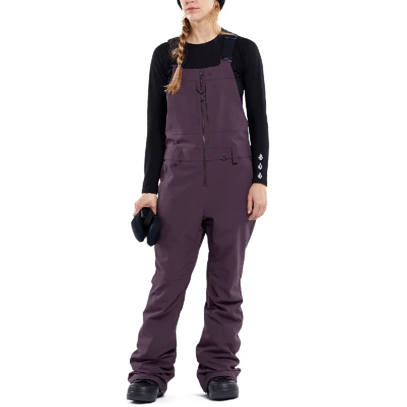 Volcom Womens Swift Bib Overalls 2024 Snowboard Pants - Blackberry