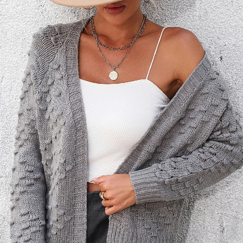Fashion Three-Dimensional Pattern Knitted Cardigan Jacket Wholesale Womens Clothing Refined Women's Hand - crafted Fashion Three-Dimensional Pattern Knitted Cardigan Jacket Wholesale Womens Clothing Refined Women's Hand - crafted