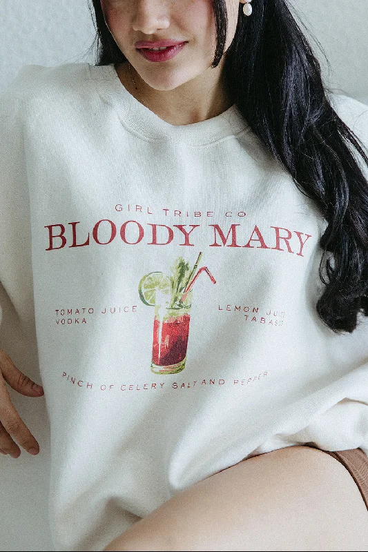Bloody Mary Sweatshirt In Ivory Sporty Women's Athleisure 