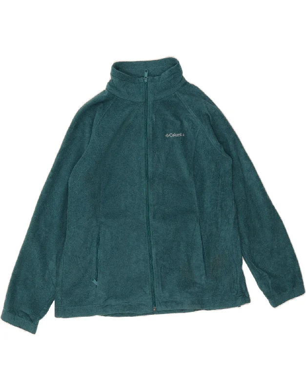 COLUMBIA Womens Oversized Fleece Jacket UK 18 XL Green Polyester Sleek Women's Metallic COLUMBIA Womens Oversized Fleece Jacket UK 18 XL Green Polyester Sleek Women's Metallic