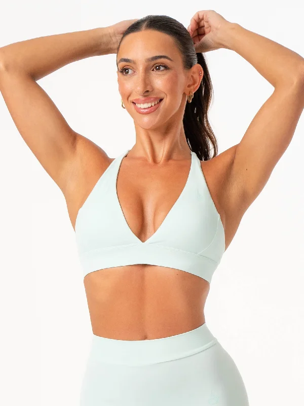 NKD Halter Sports Bra - Cool Mint Traditional Women's Wool