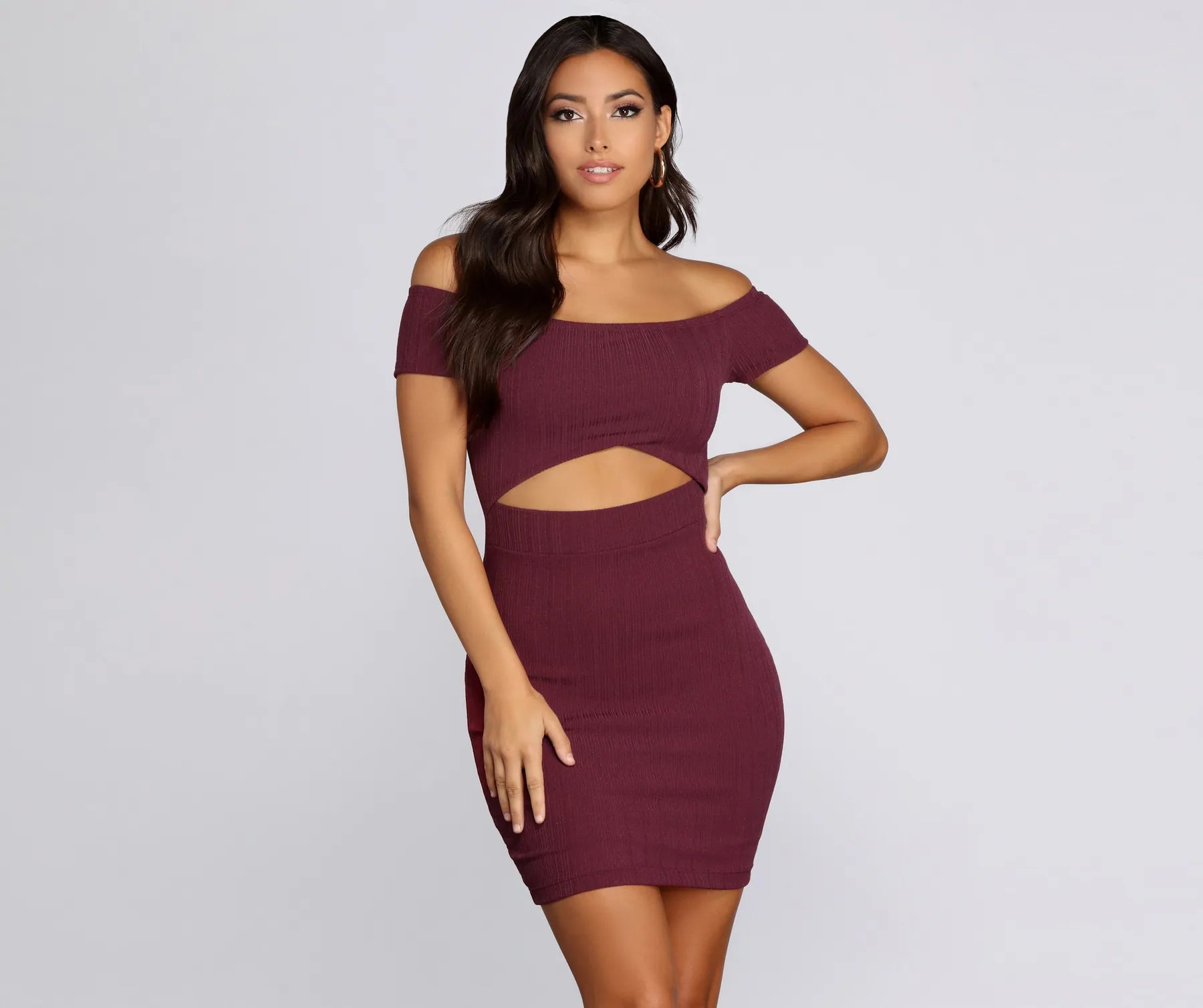 Casual Cut Out Mini Dress Modern Women's 
