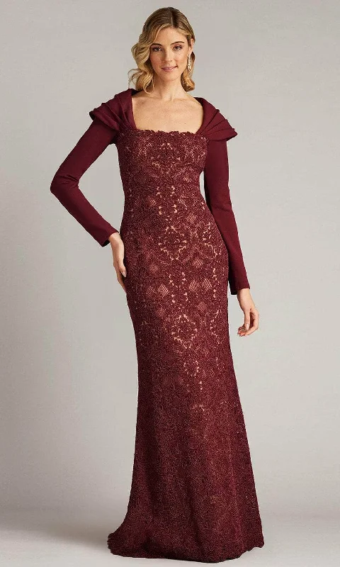 Tadashi Shoji CGC24684L - Embroidered Long Sleeve Evening Gown