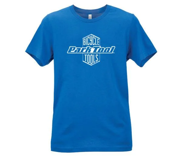 Park Tool Stacked Logo  Unisex T-Shirt (Blue) Refined Women's Velvet