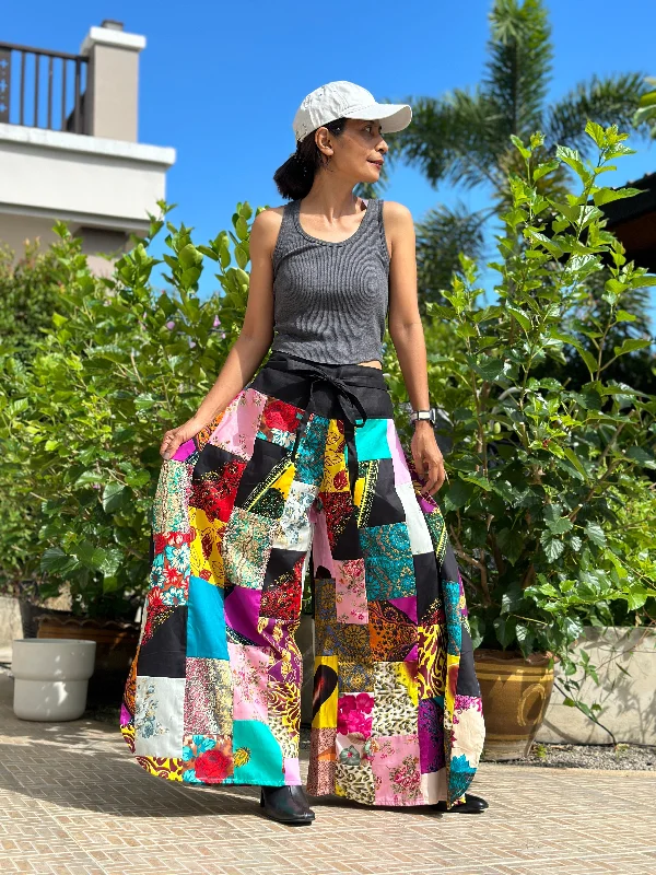 Patchwork Pants French