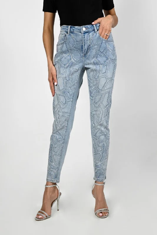 Frank Lyman Jeans 223432U Blue Preppy Women's College