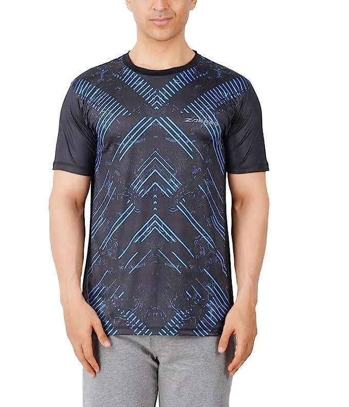 Zakpro Sports Men's Cycling T-Shirt (Cross Blue) Street