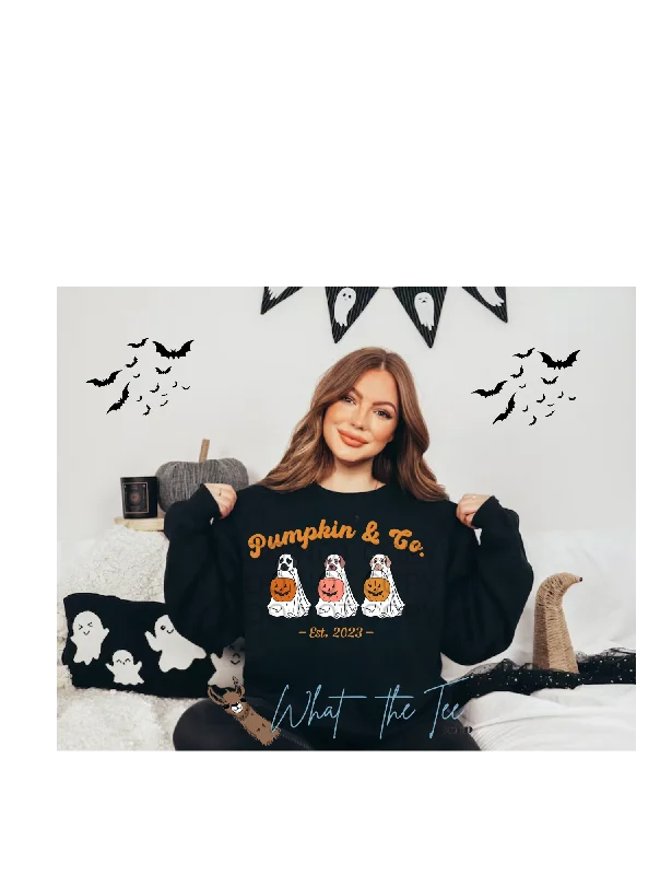 Dog Ghost Graphic Sweatshirt Youthful Women's Anime - inspired
