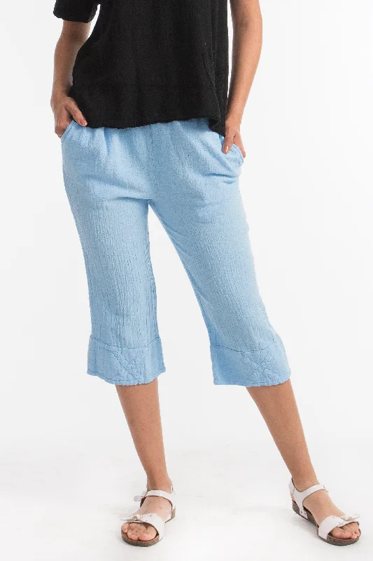 Auggy our Easy Capri with Pockets! Dapper Women's Bow - adorned