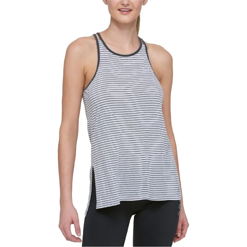 Tommy Hilfiger Womens Bream Double Tank Top Sleek Women's Metallic