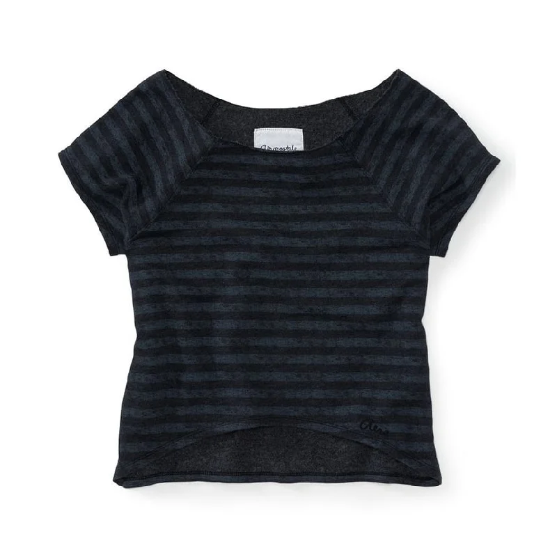 Aeropostale Womens Cropped Striped Crew Knit Sweater Hip Women's Urban