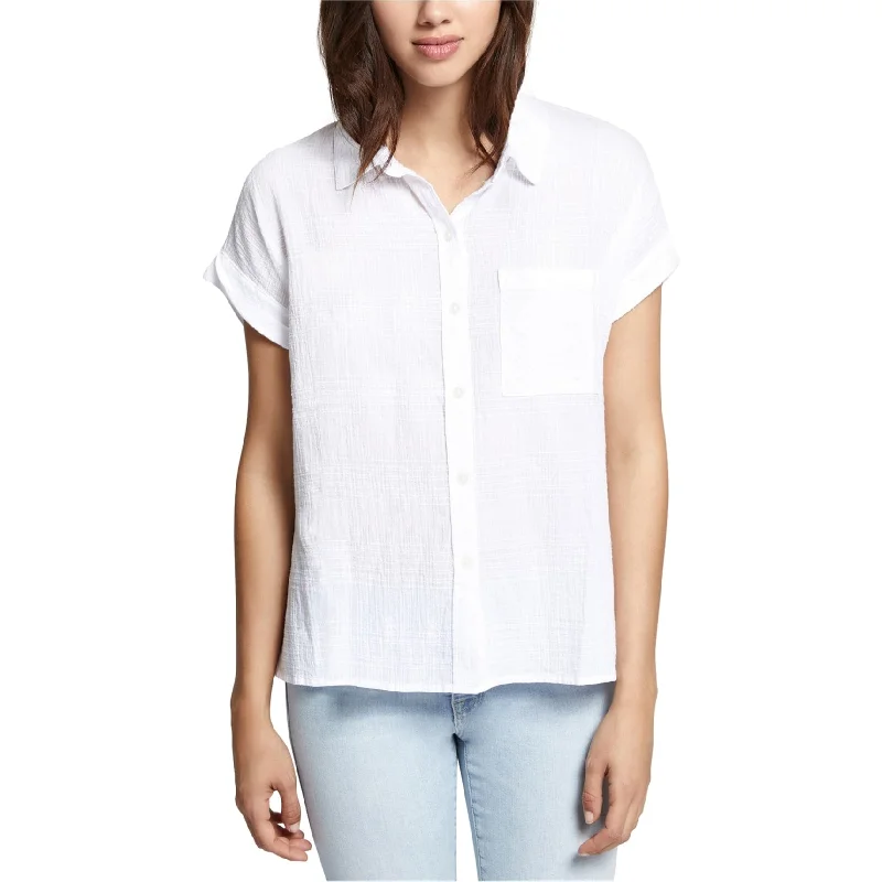 Sanctuary Clothing Womens Boyfriend Button Up Shirt, White, Medium Practical Women's Quick - dry
