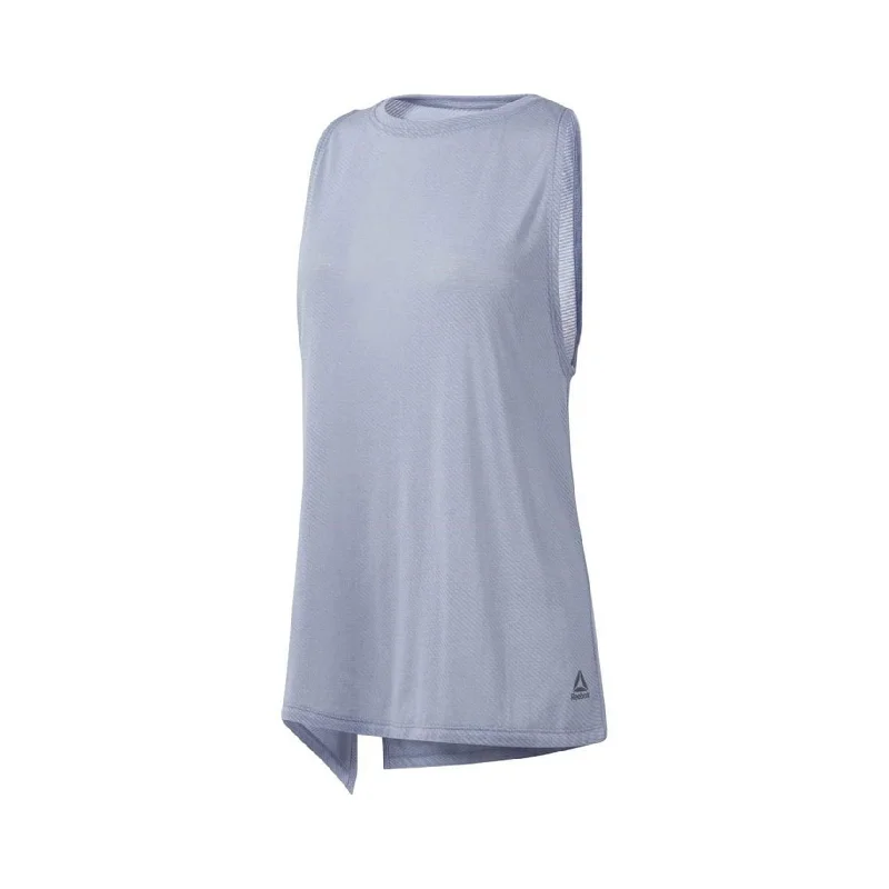Reebok Womens Burnout Tank Top, Blue, X-Small Hip Women's Retro