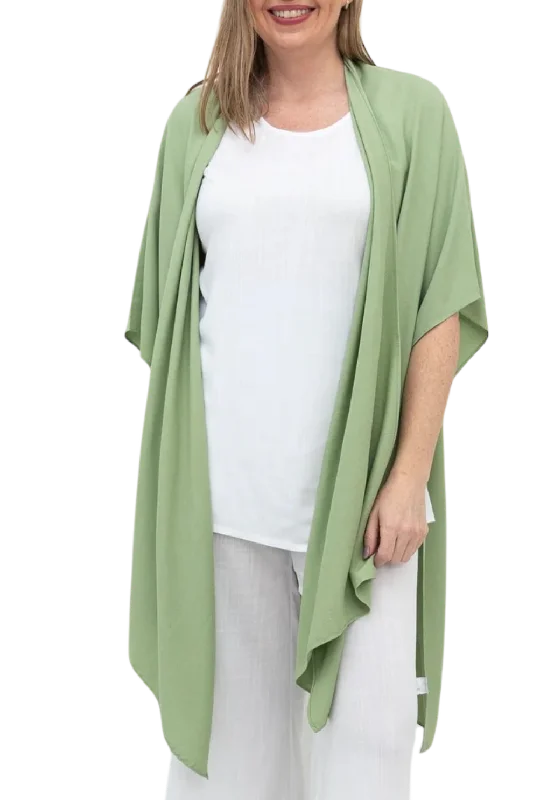 Sage Lightweight Open Cardigan Youthful Women's Pop