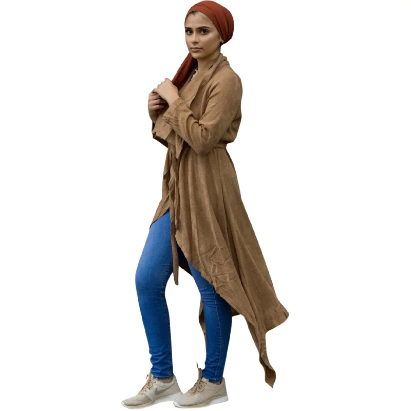 Verona Collection Womens Draped Cardigan Sweater Refined Women's Hand - crafted