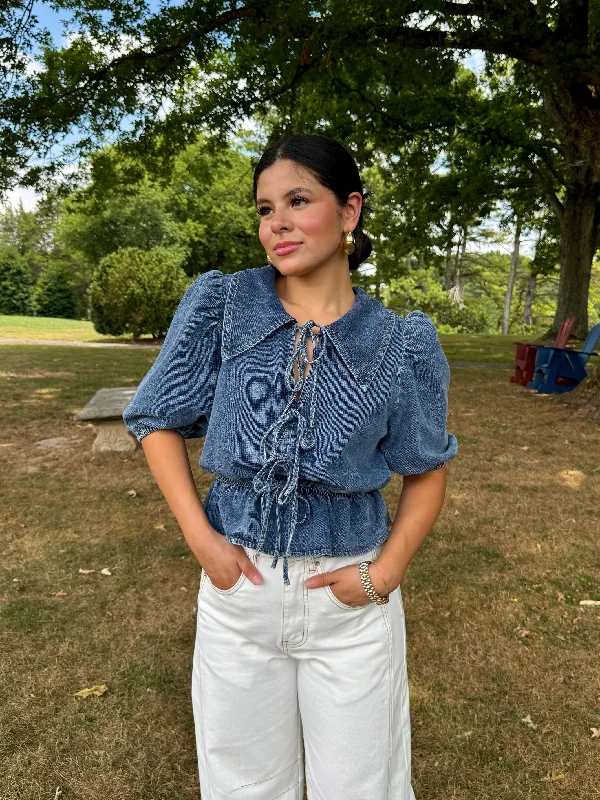 Blue Jean Baby Top Edgy Women's Punk