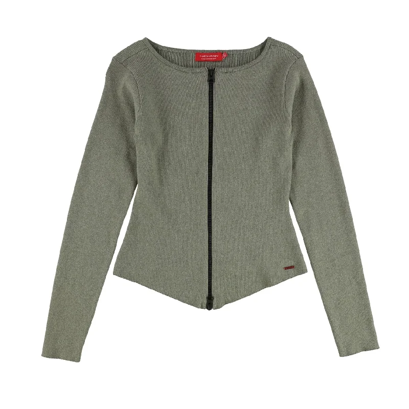 n:philanthropy Womens Saged Cardigan Sweater, Green, Small Geometric