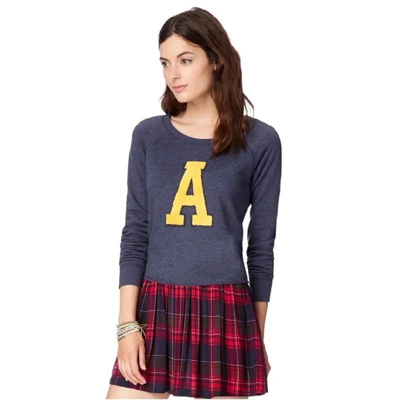 Aeropostale Womens Cropped A Pullover Sweater Refined Women's Velvet