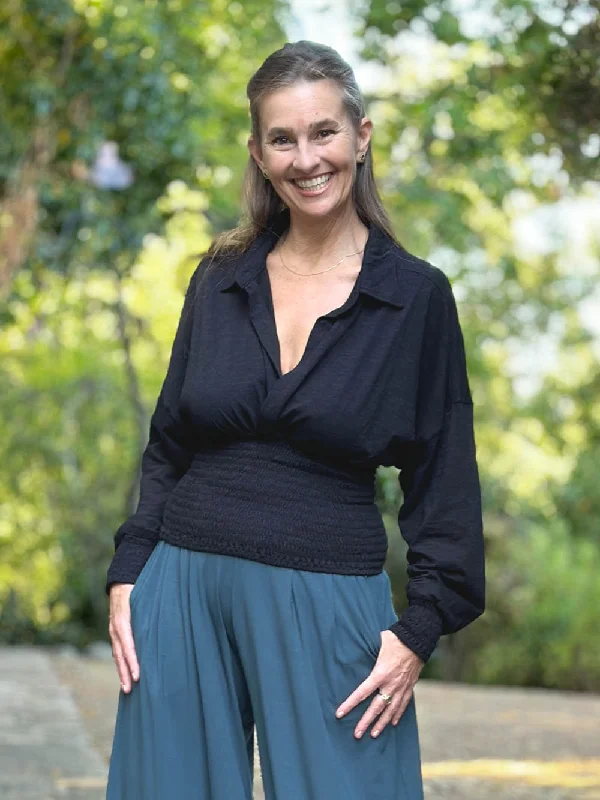 V-Neck Blouse Gym