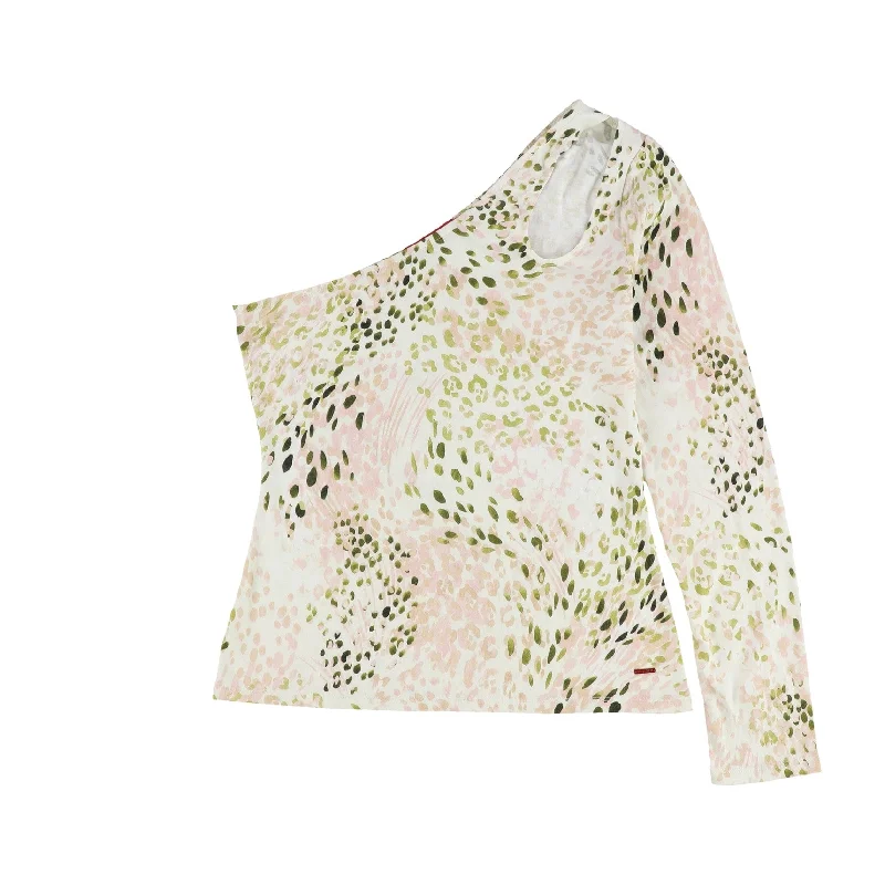 n:philanthropy Womens Abstract Pullover Sweater, Green, Small Dynamic Women's High - energy