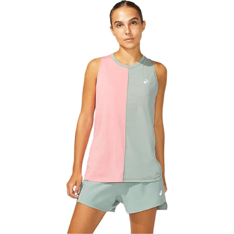ASICS Womens Tokyo Racerback Tank Top, Pink, X-Small Modern Women's Tech