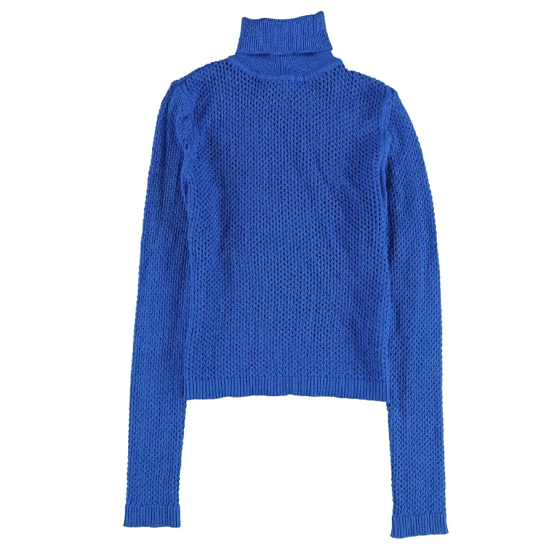 Bar Iii Womens Perforated Pullover Sweater Cool Women's Distressed