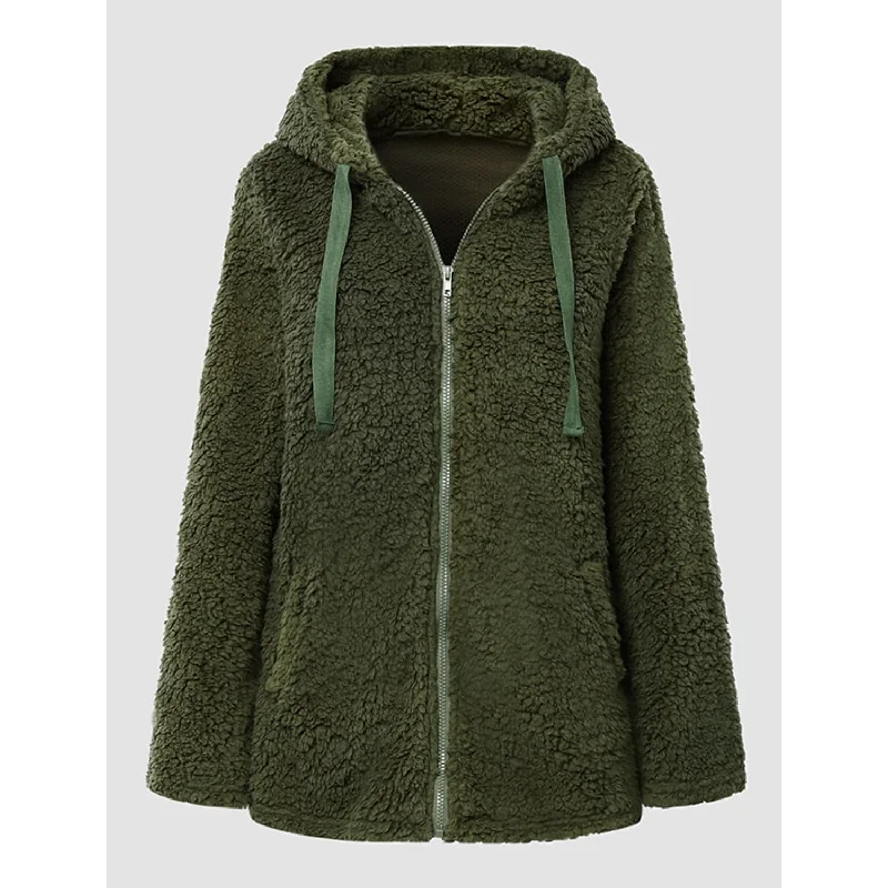 Women's Plus Size Hoodie Coat Long Sleeve Artistic Women's Avant - 