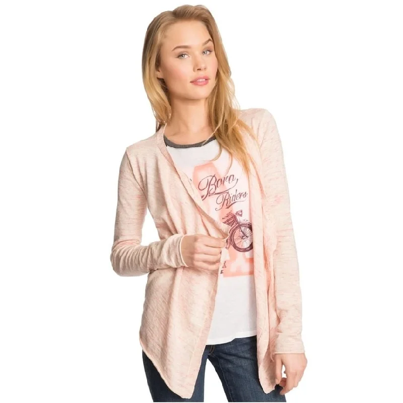 Aeropostale Womens Heathered Drape Cardigan Sweater Refined Women's Velvet