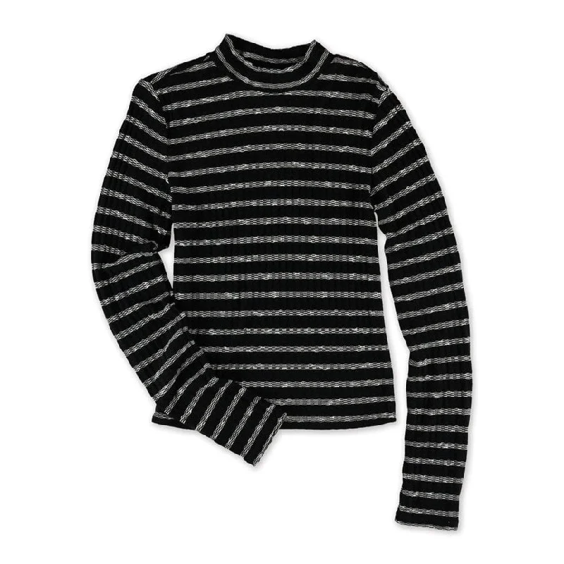 Aeropostale Womens Knit Striped Pullover Sweater Traditional Women's Wool