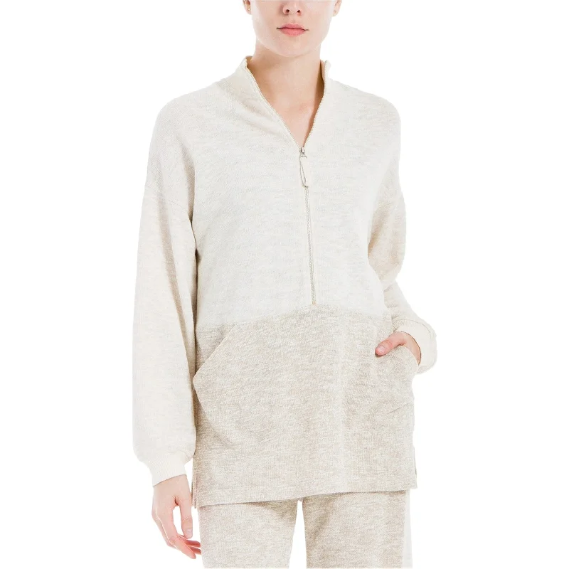 Max Studio London Womens Zip Front Knit Sweater, Beige, X-Small Rugged Women's Outdoor 