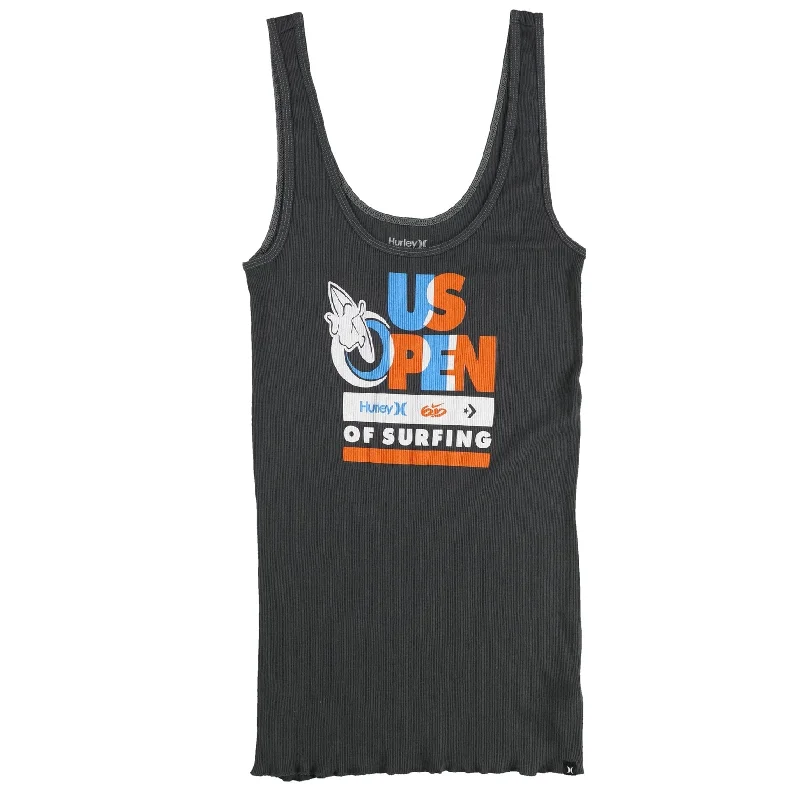Hurley Womens Us Open Of Surfing Tank Top Classic Women's Pin - striped