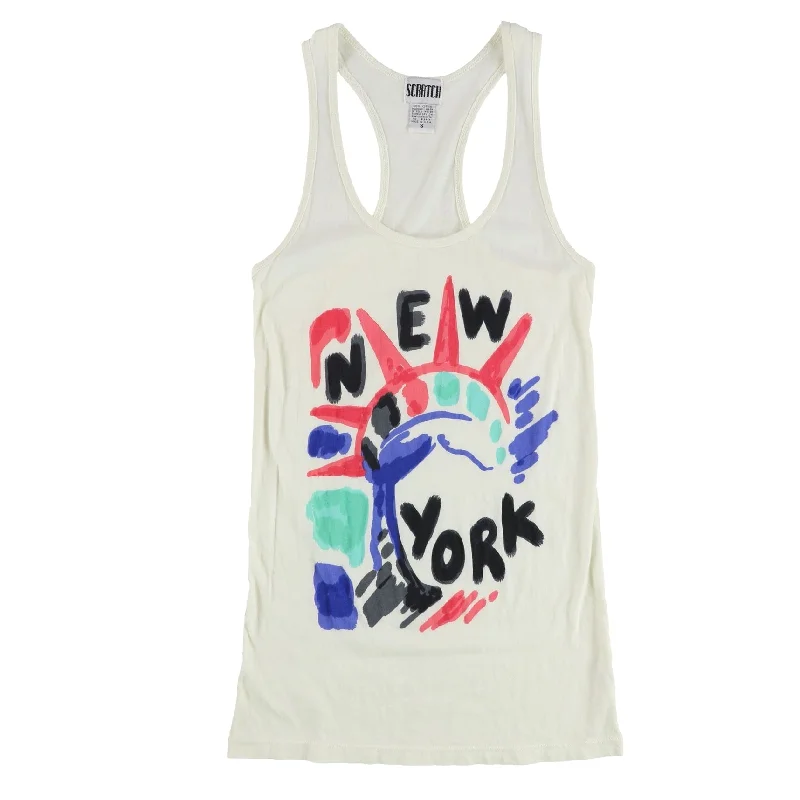 Scratch Womens New York Tank Top, Multicoloured, Small Stylish Women's Neon