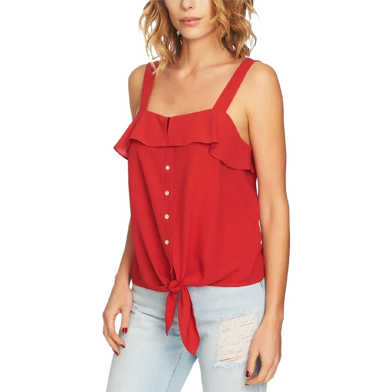 1.STATE Womens Tie-Front Tank Top, Red, X-Large Cozy Women's Sherpa - lined