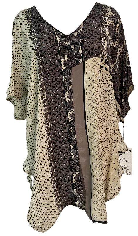 PRC6231 Avatar Pure Silk Waterfall Top Cozy Women's Winter