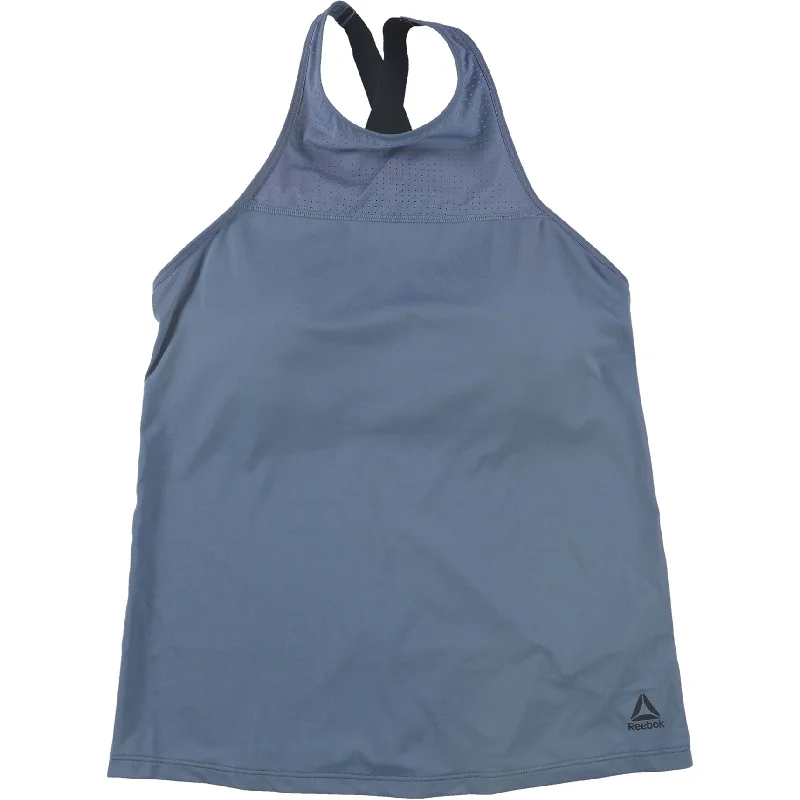 Reebok Womens Fitted Long Workout Tank Top Refined Women's Classic 