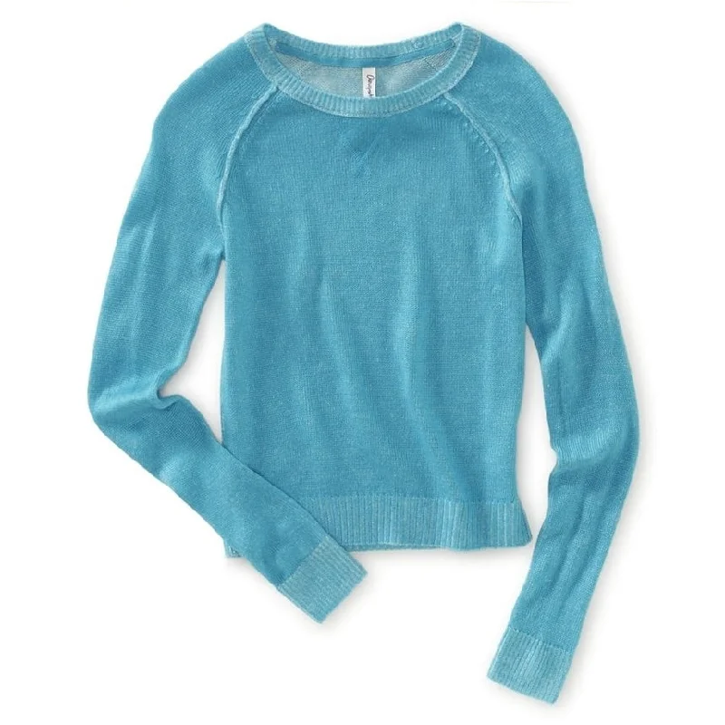 Aeropostale Womens Ls Raglan Crew Knit Sweater Hip Women's Urban
