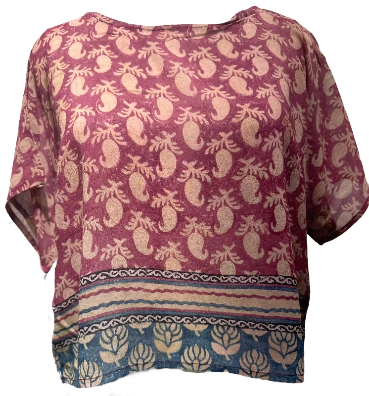 Agnes Martin Sheer Avatar Pure Silk Boxy Top European