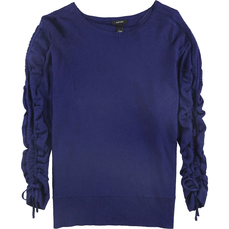 Alfani Womens Cinched Pullover Sweater, Blue, Large Casual Women's Japanese 