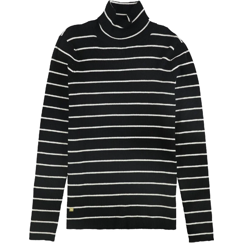 Ralph Lauren Womens Amanda Striped Pullover Sweater, Black, Medium Dapper Women's Bow - adorned