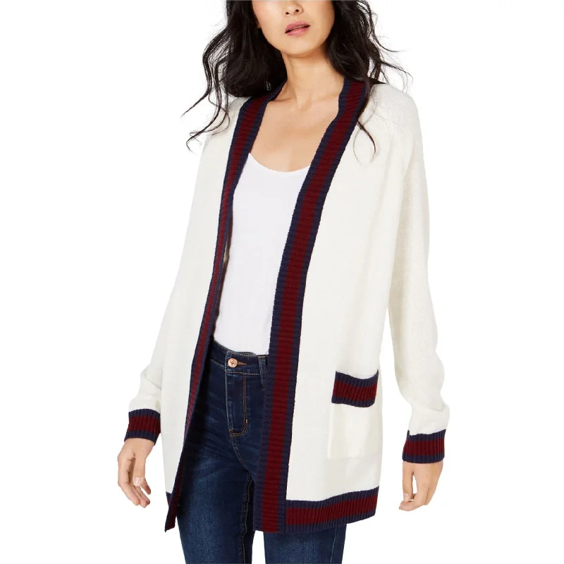 maison Jules Womens Varisty Stripe Cardigan Sweater, White, X-Large Stylish Women's Neon maison Jules Womens Varisty Stripe Cardigan Sweater, White, X-Large Stylish Women's Neon