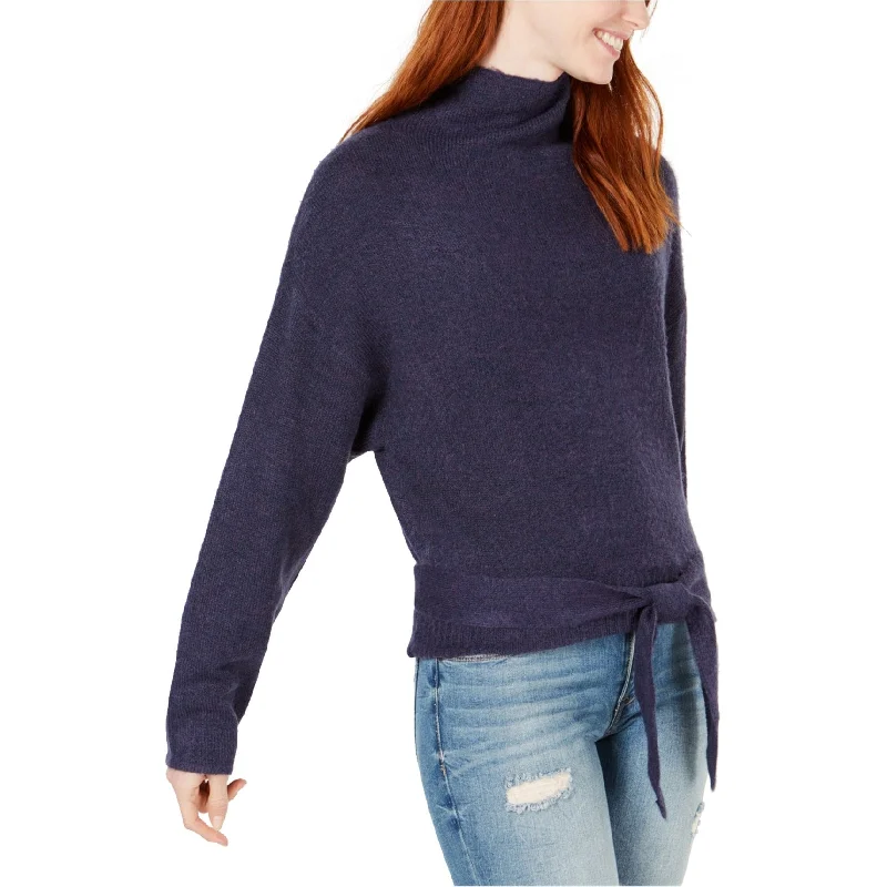 Line & Dot Womens Tie-Waist Pullover Sweater, Blue, Small Earthy Women's 