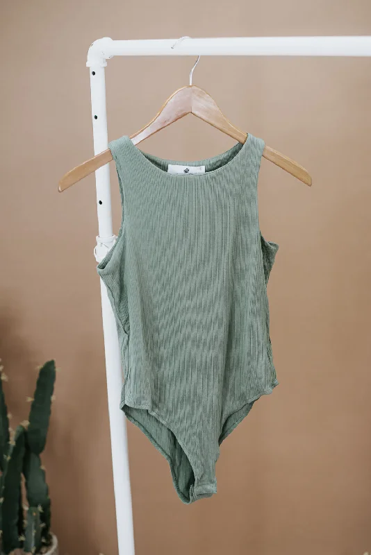 Something Simple Bodysuit , Green Artistic Women's Avant - 